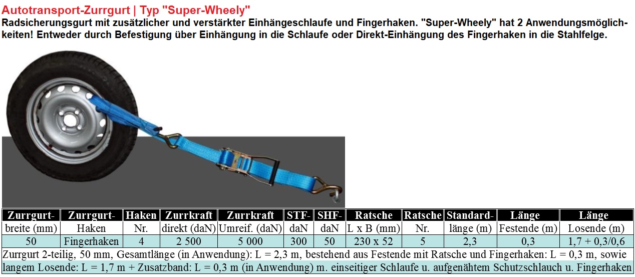 4 x 5000 kg 50 mm Spanngurte Auto Transport PKW Auto Transport Zurrgurte  Reifengurte : : Automotive