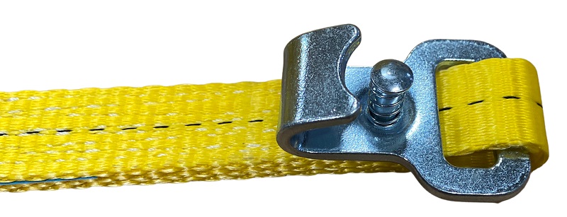 Flachhaken mit Sicherung 25 mm