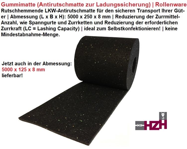 Antirutschmatte für PKW & LKW, 8 mm, 30 cm x 30 cm