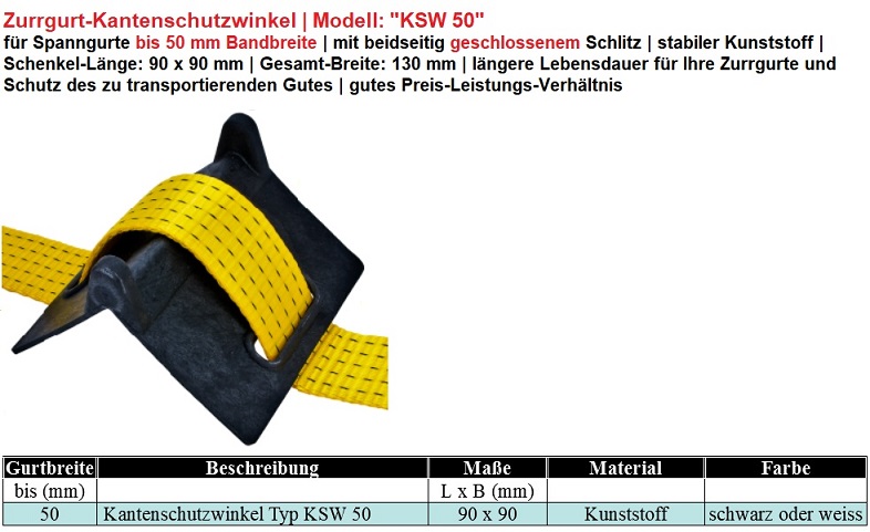 Kantenschutzwinkel KSW 50