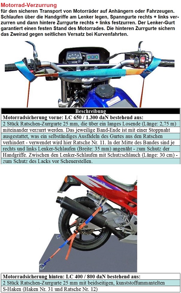 Motorrad-Zurrgurt