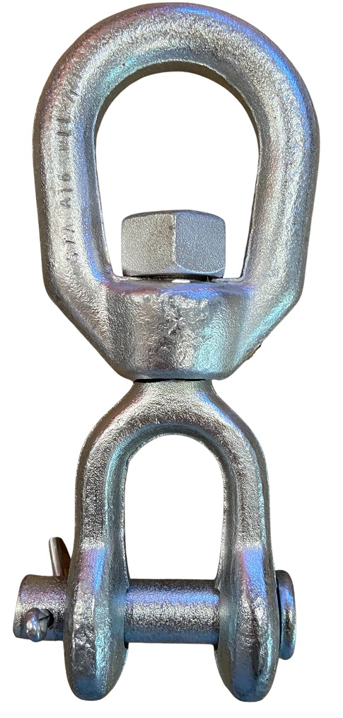 Schwerlast-Wirbelschäkel mit Auge und Gabel