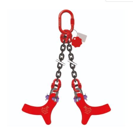 2-Strang-Anschlagkette | GK 8 | DELTA | mit Stahlankerhaken
