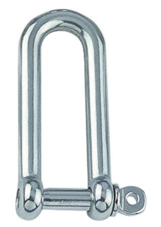 Edelstahlschäkel | gerade und lange Form | M16 x 120 mm