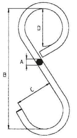 Hochfester S-Haken | GK 10 | geschlossene u. lange Bauform