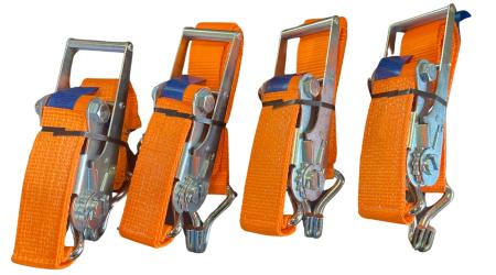 Schwerlast-Zurrgurt-4-er-Set | 5.000/10.000 daN | Länge 3 m