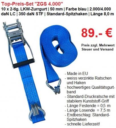 Top-Preis-Set | 10 Stück | 2.000/4.000 daN | 350 daN STF | 8 m