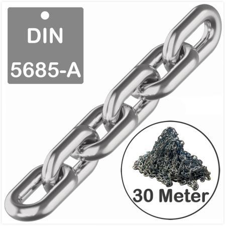 DIN 5685 - A | 3 * 16 mm (kurzgliedrig) | feuerverzinkt (Bundware)