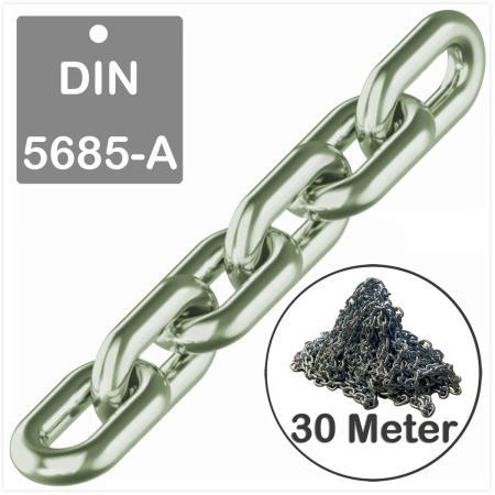 DIN 5685 - A | 8 * 32 mm (kurzgliedrig) | galv. verzinkt (Bundware)