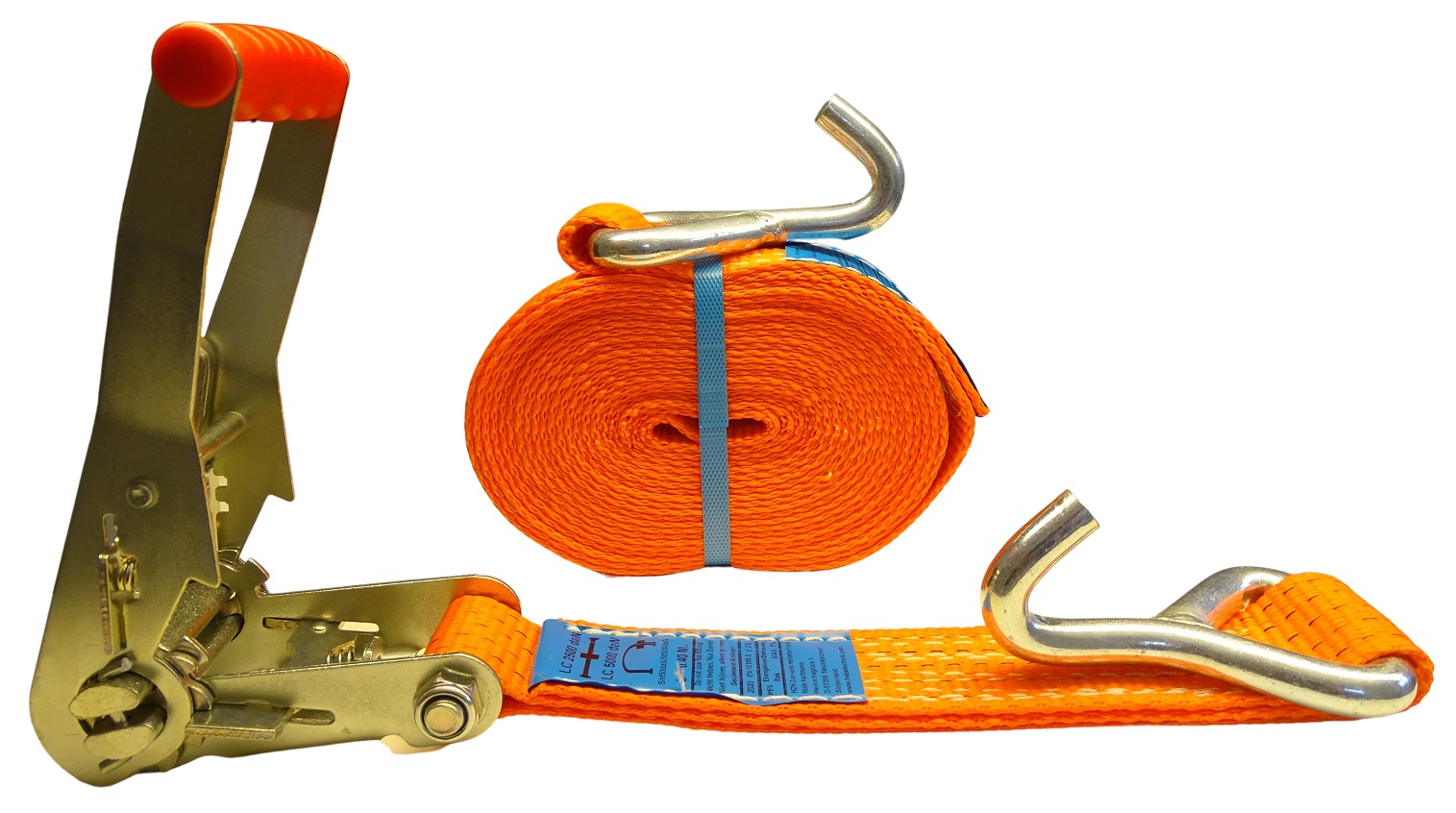 4x Stück Automatik Ratsche Zurrgurt Spanngurt S-Haken 1,8mx25mm 300 600 daN 