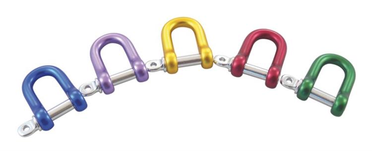 Alu-Schäkel | gerade Form | diverse Farben