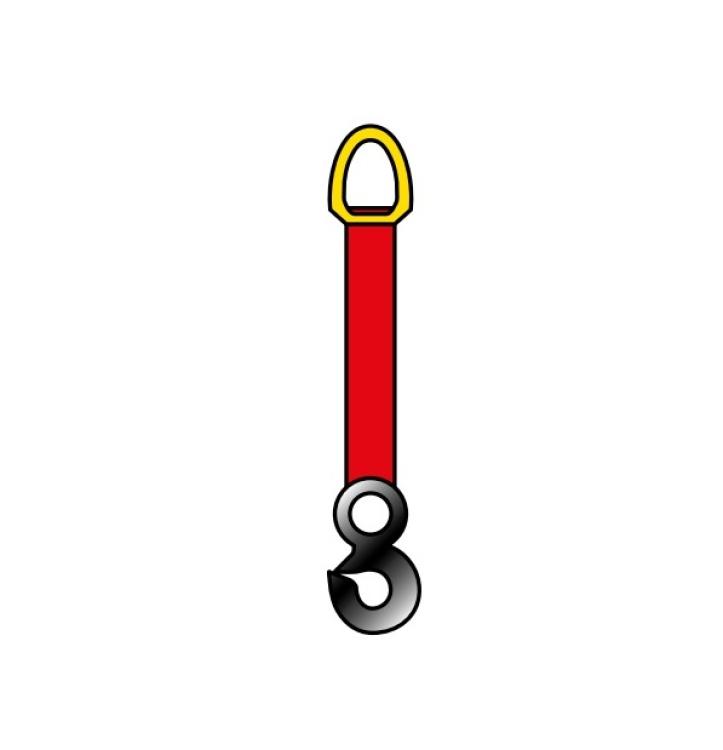 1-Strang-Hebebandgehänge | EN 1492-1 | WLL 2.000 kg | grün