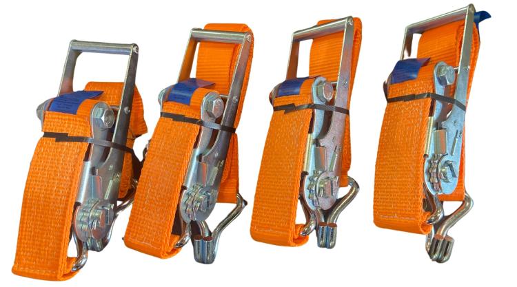 Schwerlast-Zurrgurt-4-er-Set | 5.000/10.000 daN | Länge 3 m