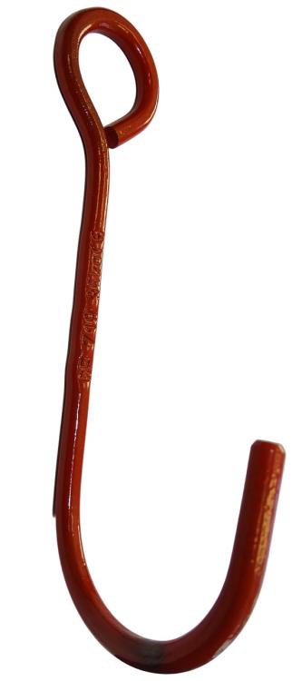 S-Haken mit Öse und gedrehtem Schenkel