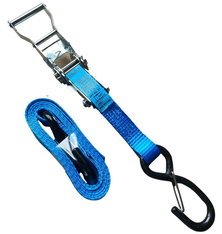 Zurrgurt mit S-Haken mit Sicherung 25 mm
