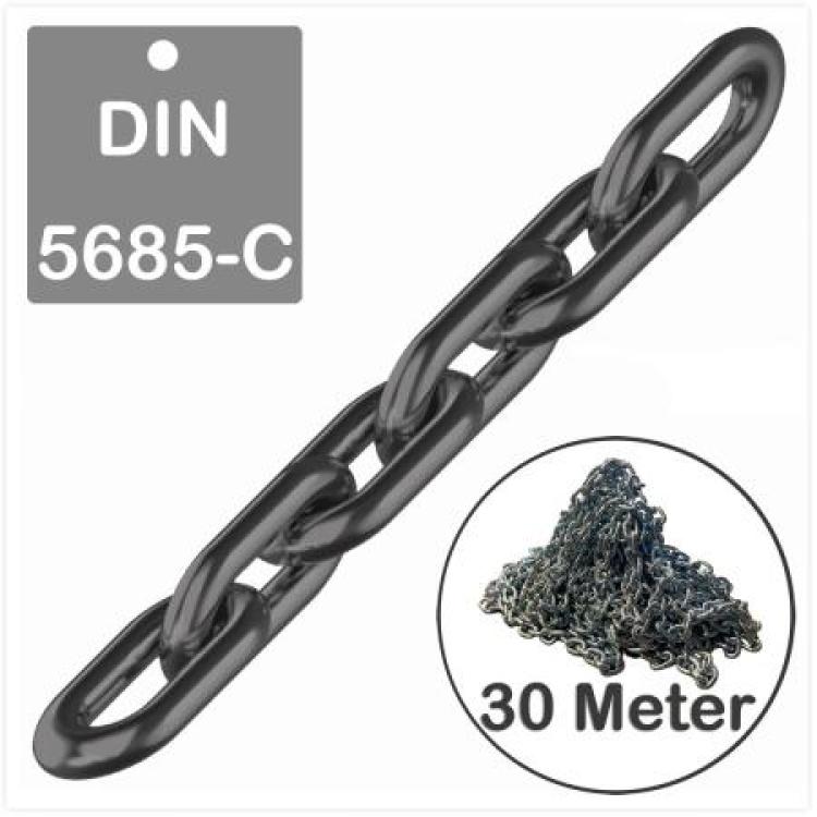DIN 5685 - C | 4 * 32 mm (langgliedrig) | blank (Bundware)