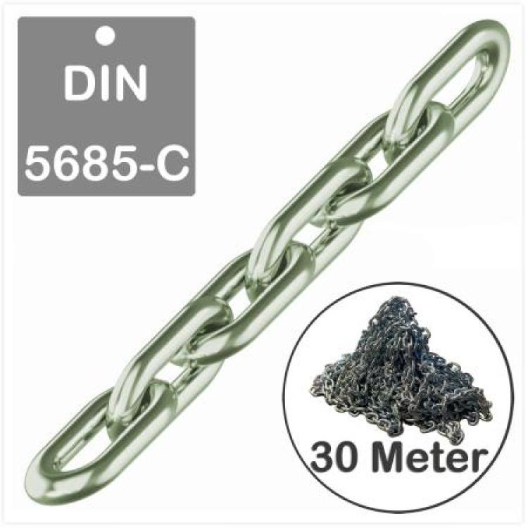 DIN 5685 - C | 6 * 42 mm (langgliedrig) | feuerverzinkt (Bundware)