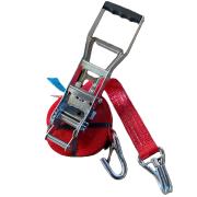 LKW ZUrrgurt mit Ergoratsche 5 to. Spitzhaken mit Sicherungsklappe